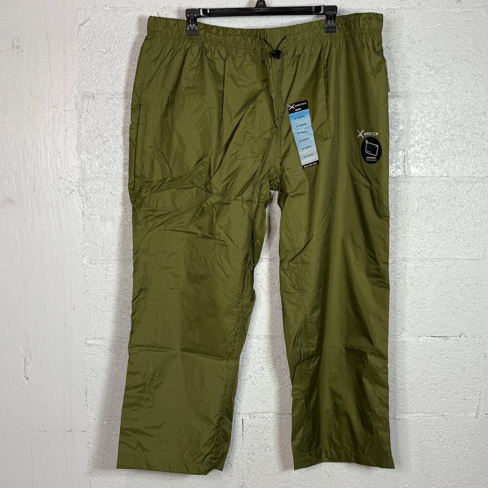 Arctix Men's Storm Rain Pant, Olive 3X 30L - Picture 3 of 14